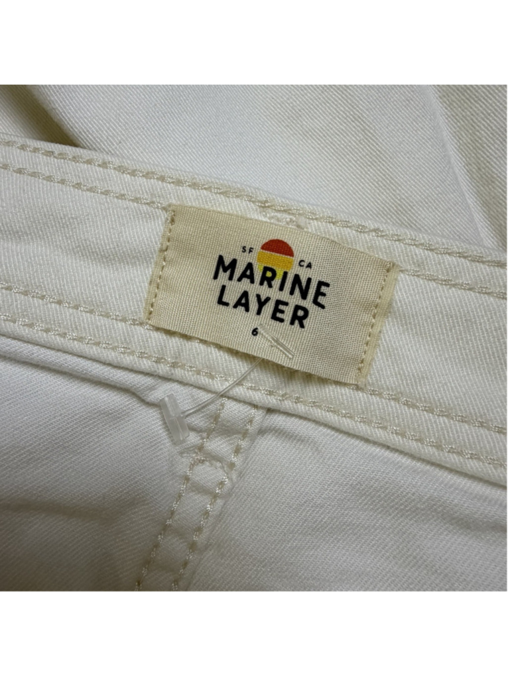Marine Layer Bridget High Rise Pant Wide Leg Crop Women’s Size 6 - Picture 5 of 10